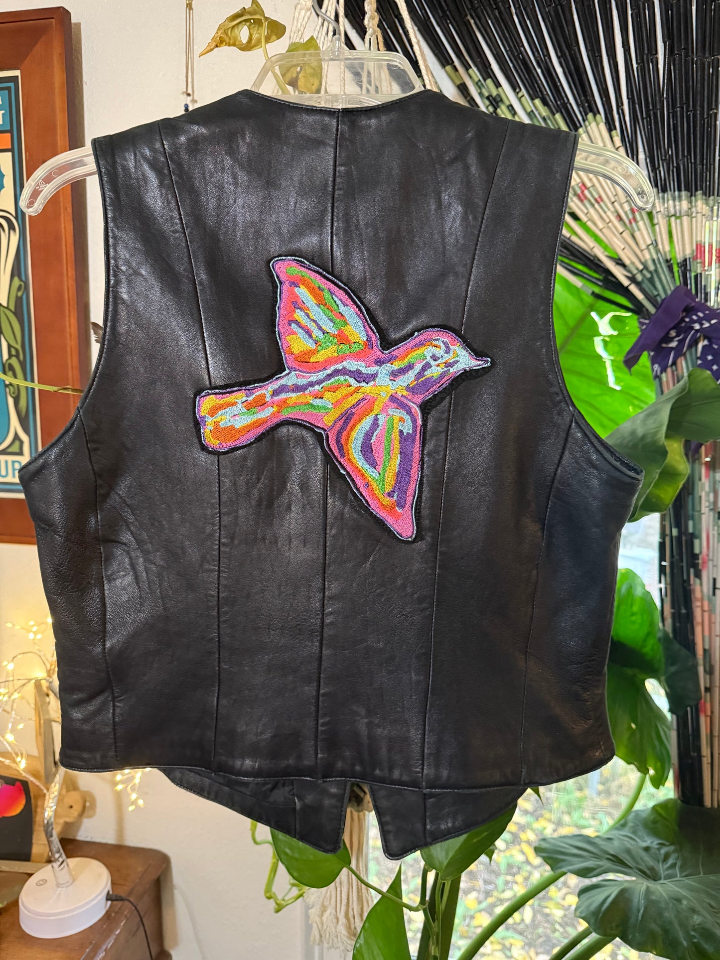 Panic Sparrow Leather Vest Women’s Size 4