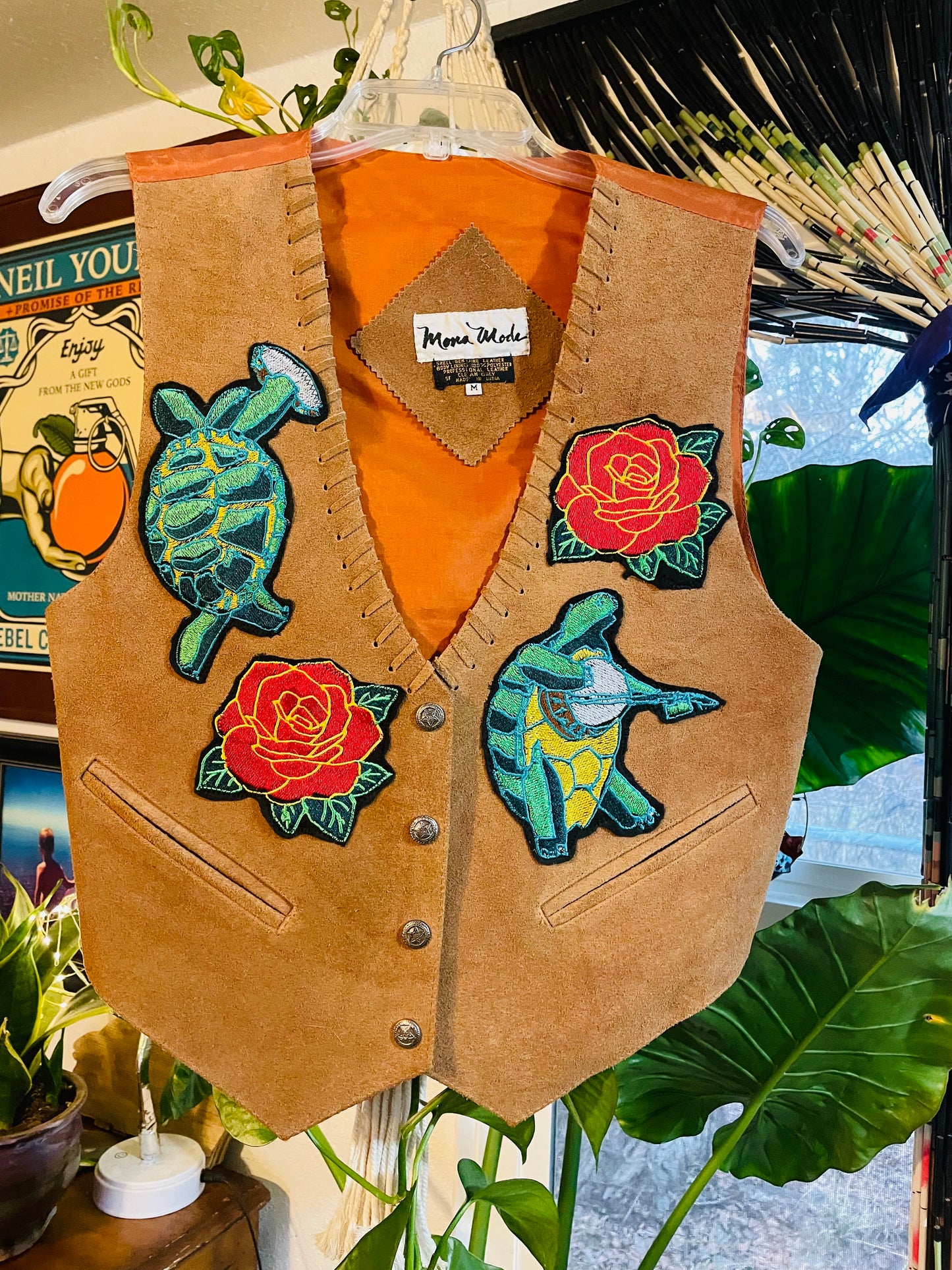 Leather Terrapin Vest Women’s Medium