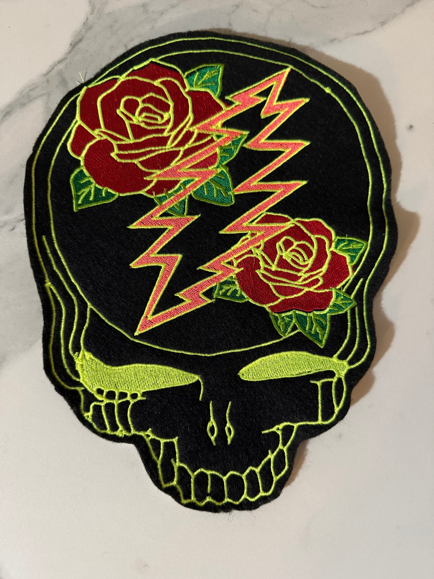 10.5” Rose and Bolts Patch