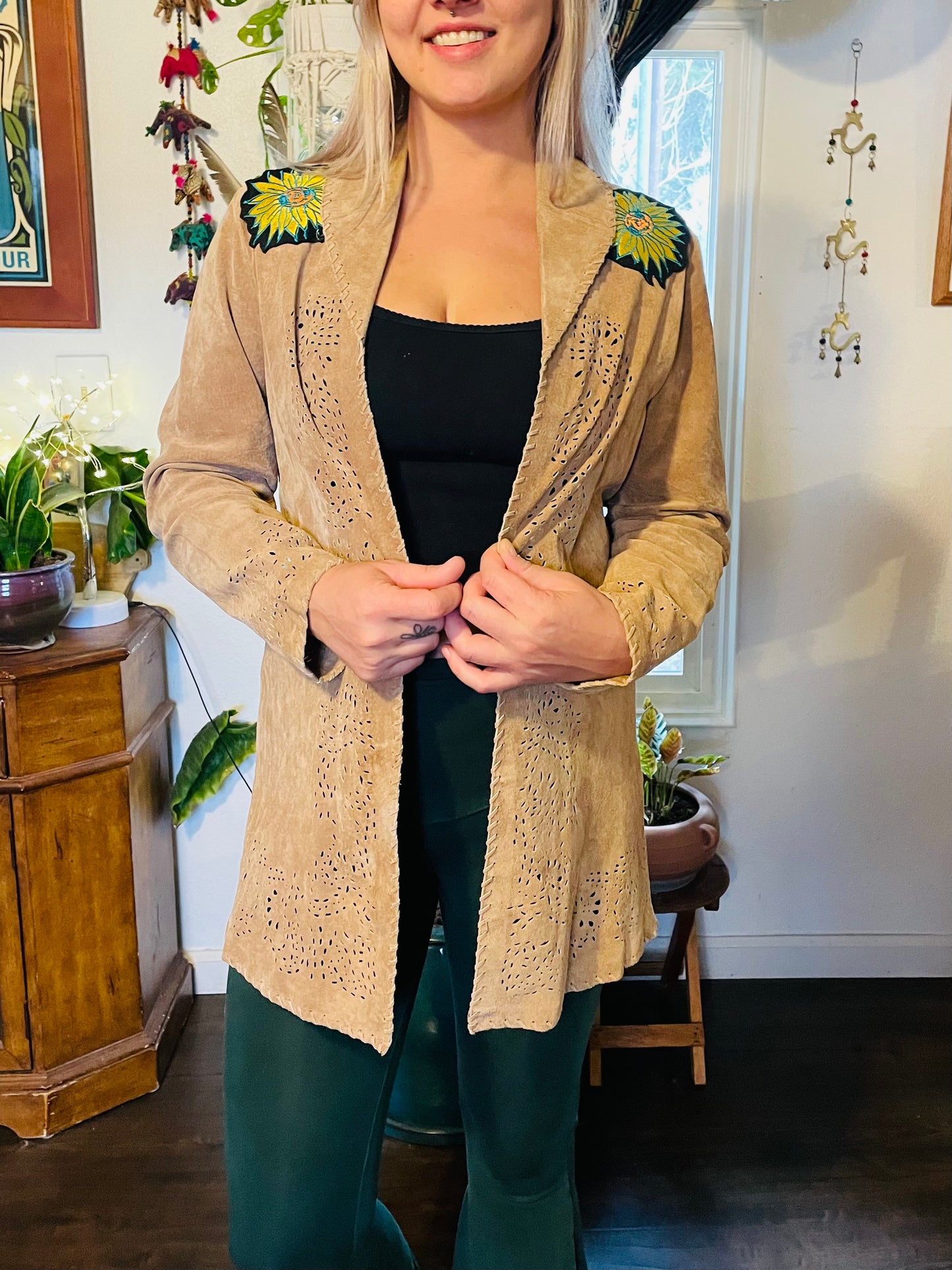 Suede Leather Sunshine Daydream Jacket Women’s Medium