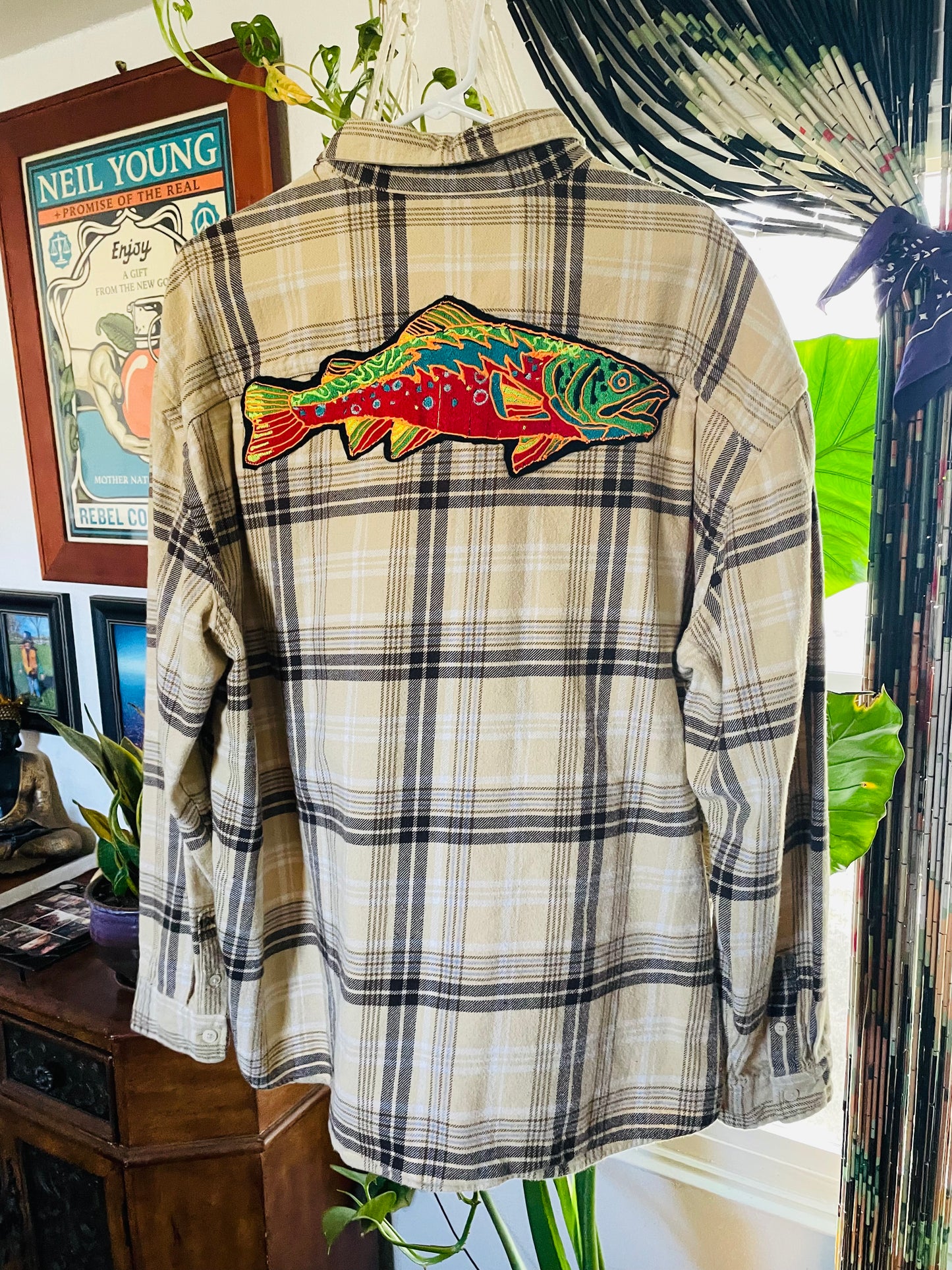 Men’s XL Grateful Trout Flannel