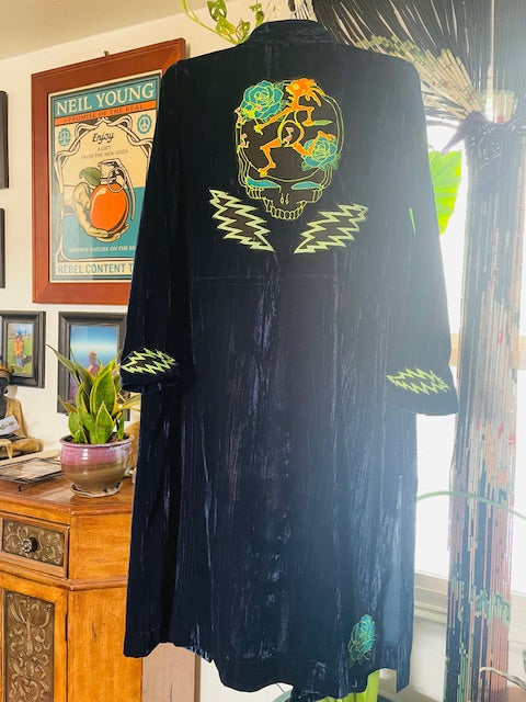 Velvet Panic Stealie Duster Small
