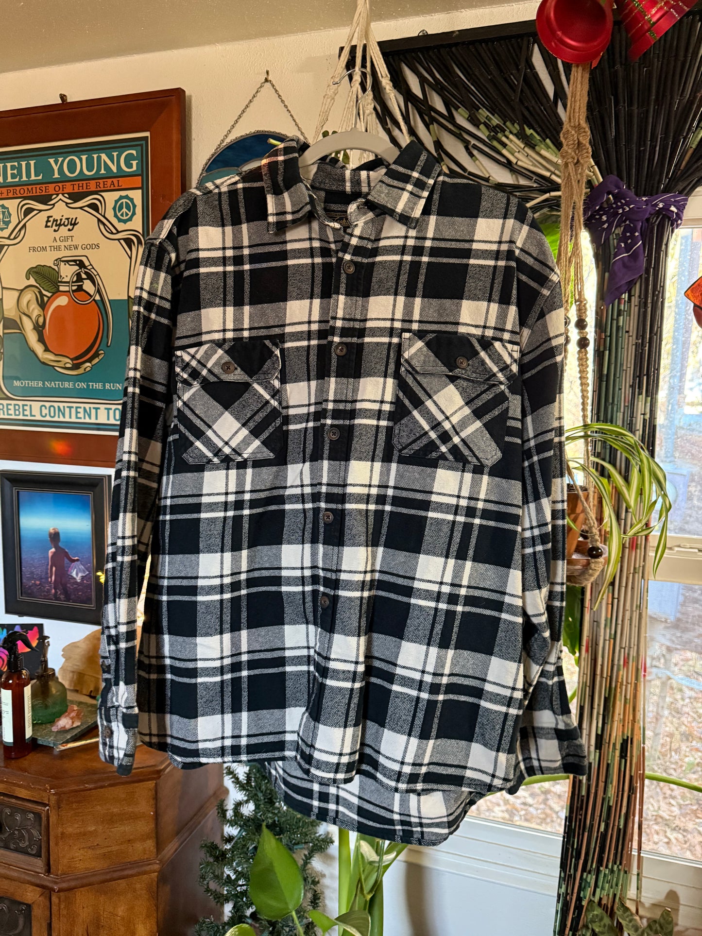 Flower of Life Stealie Flannel Size Men’s Large