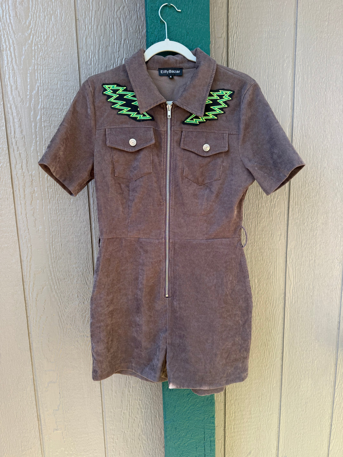 Gator Corduroy Romper Size Medium
