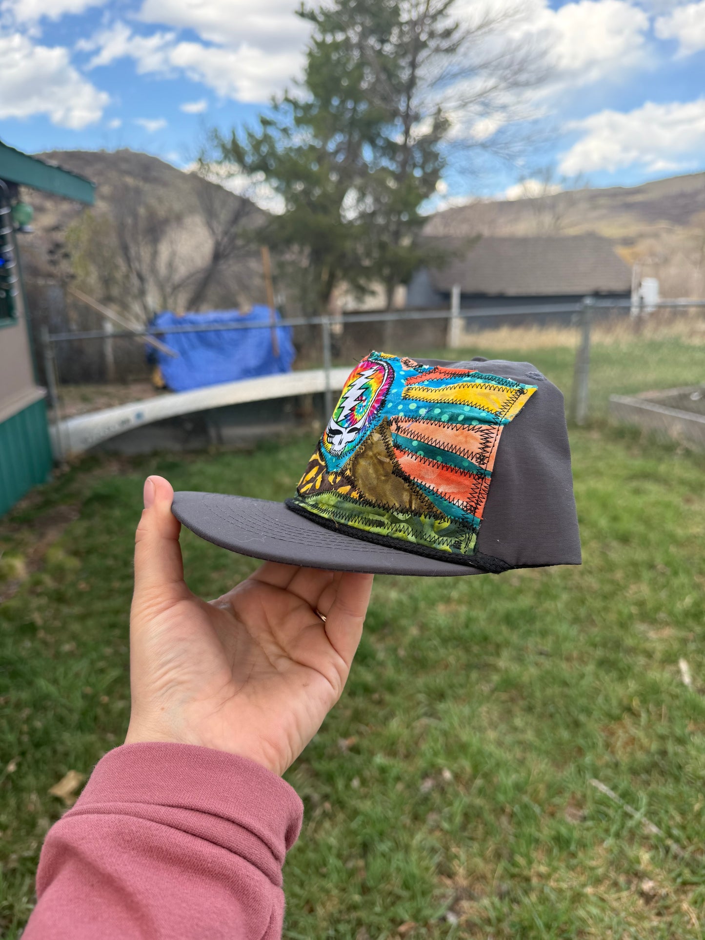 Patchwork Mountain Stealie Hat