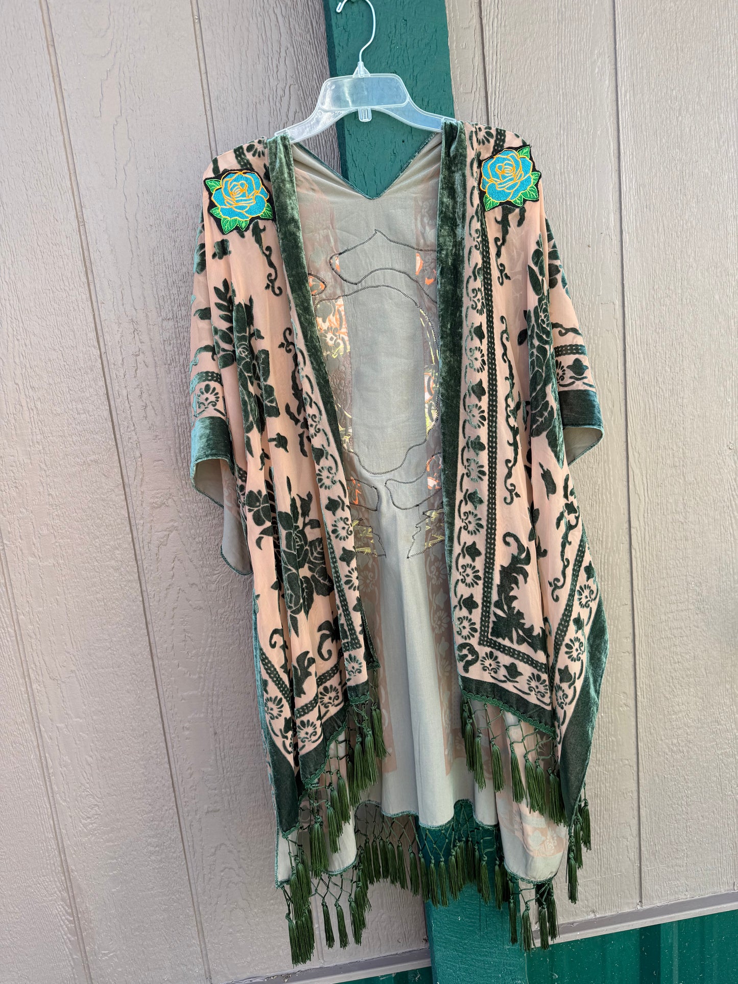 Porch Song Burnout Velvet Kimono