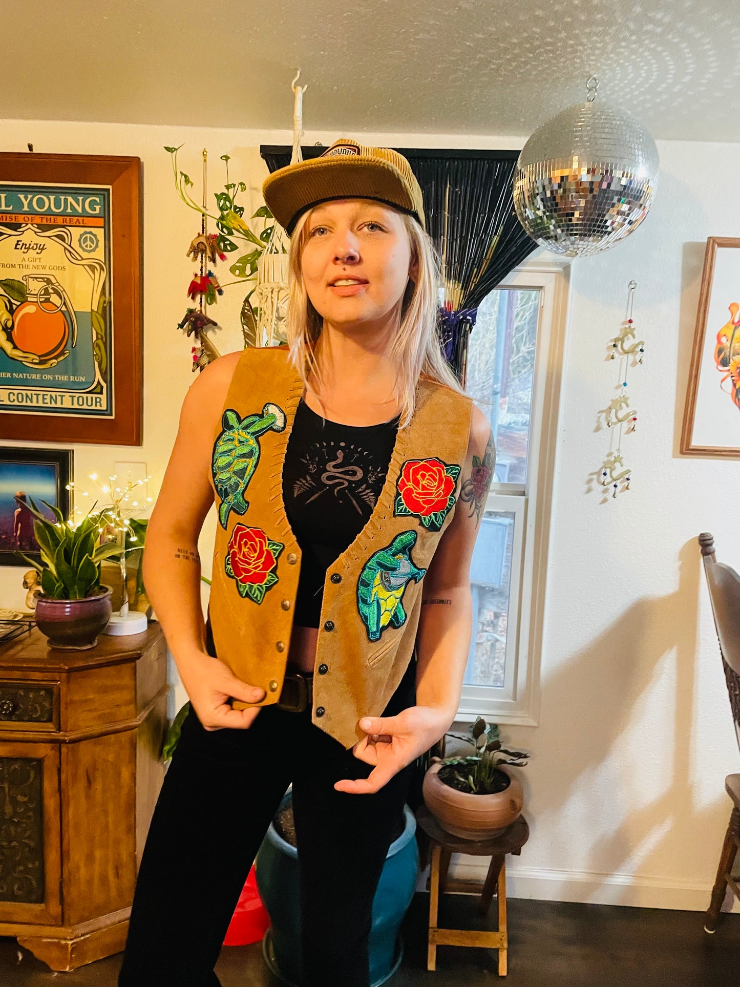 Leather Terrapin Vest Women’s Medium