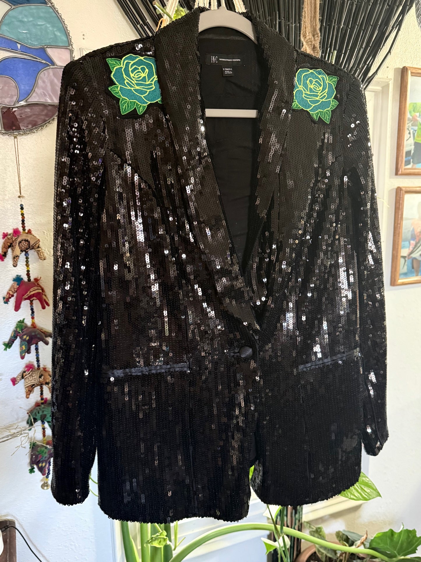 Disco Mikey Sequin Blazer XS