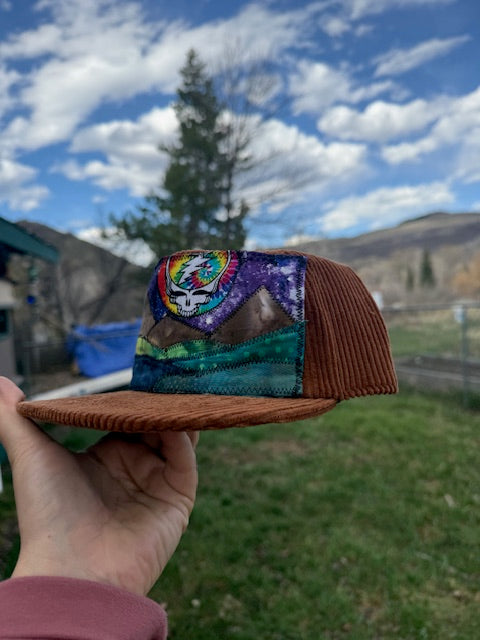 Patchwork Mountain Corduroy Hat