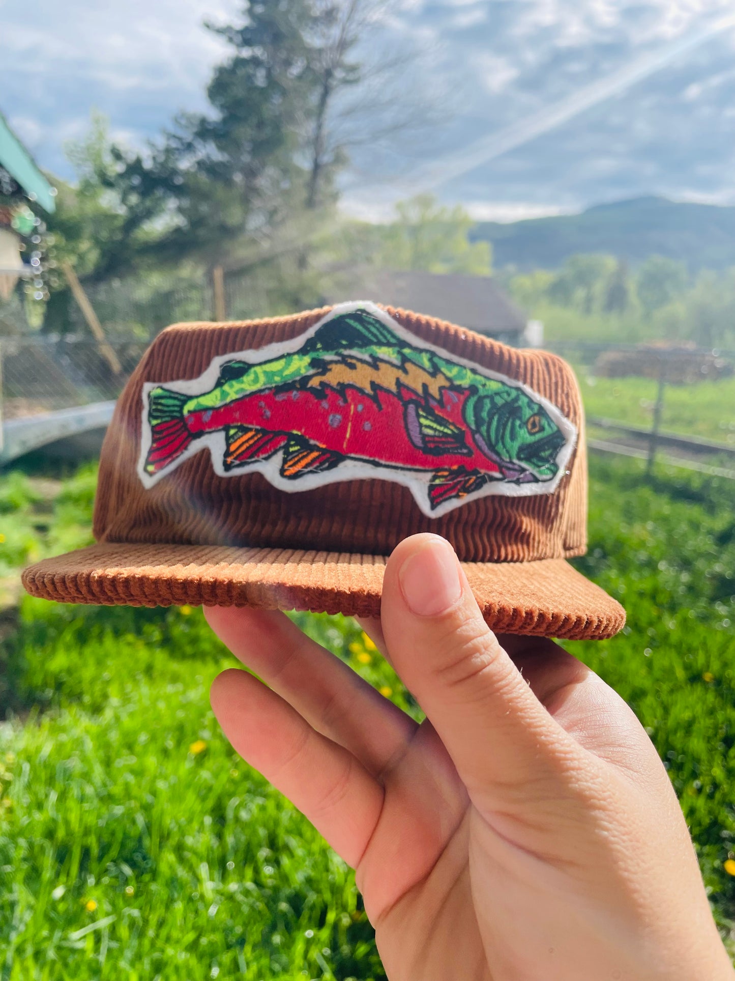 Corduroy Grateful Dead Trout Hat