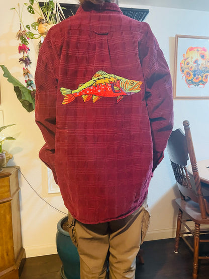 Grateful Trout Corduroy Jacket Men’s XL Tall