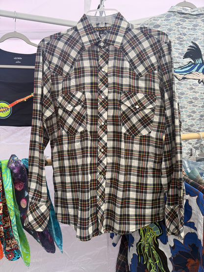 Men’s Small Vintage Pearl Snap Stealie Shirt