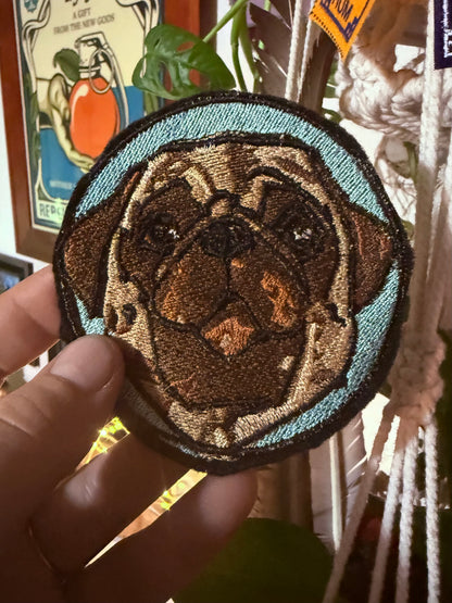 ‘Jerry’ Pug Patch 3.5 inches