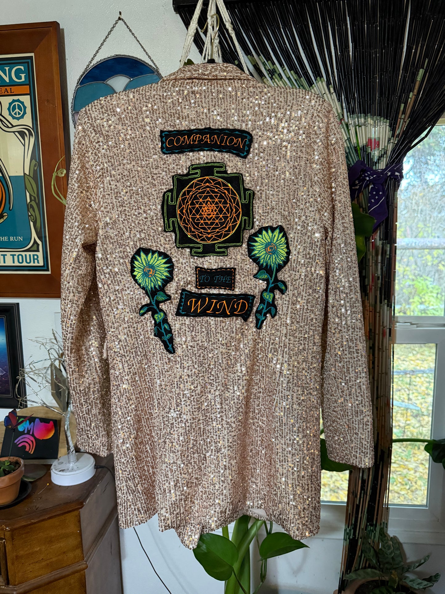 Sequin Gradle Jacket Size M