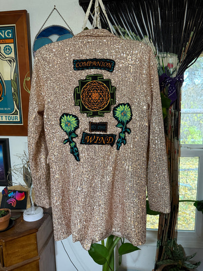 Sequin Gradle Jacket Size M