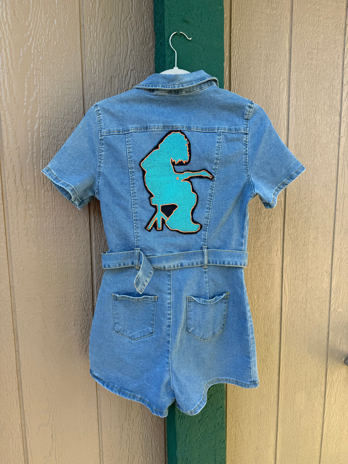 Mikey Denim Romper Size Medium