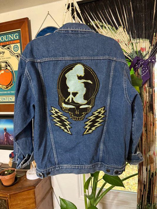 Stealie Mikey Jean Jacket Size Men’s Small/Women’s Medium