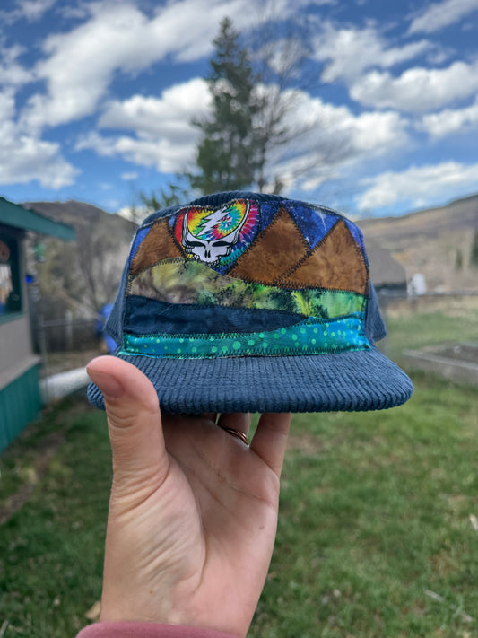Patchwork Mountain Corduroy Hat