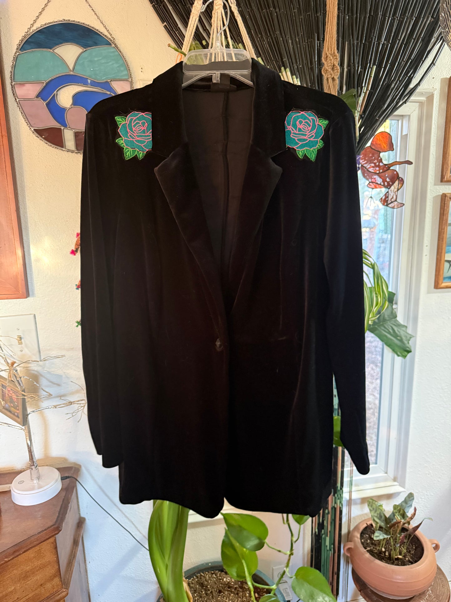 Greta Velvet Blazer Large