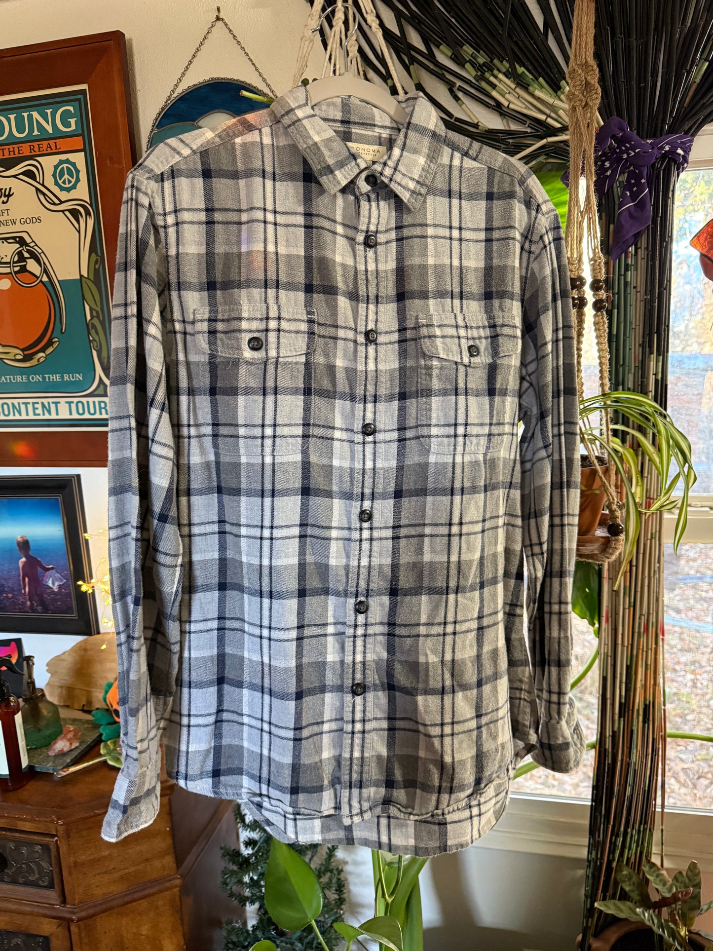 Flower of Life Stealie Flannel Size Men’s Medium