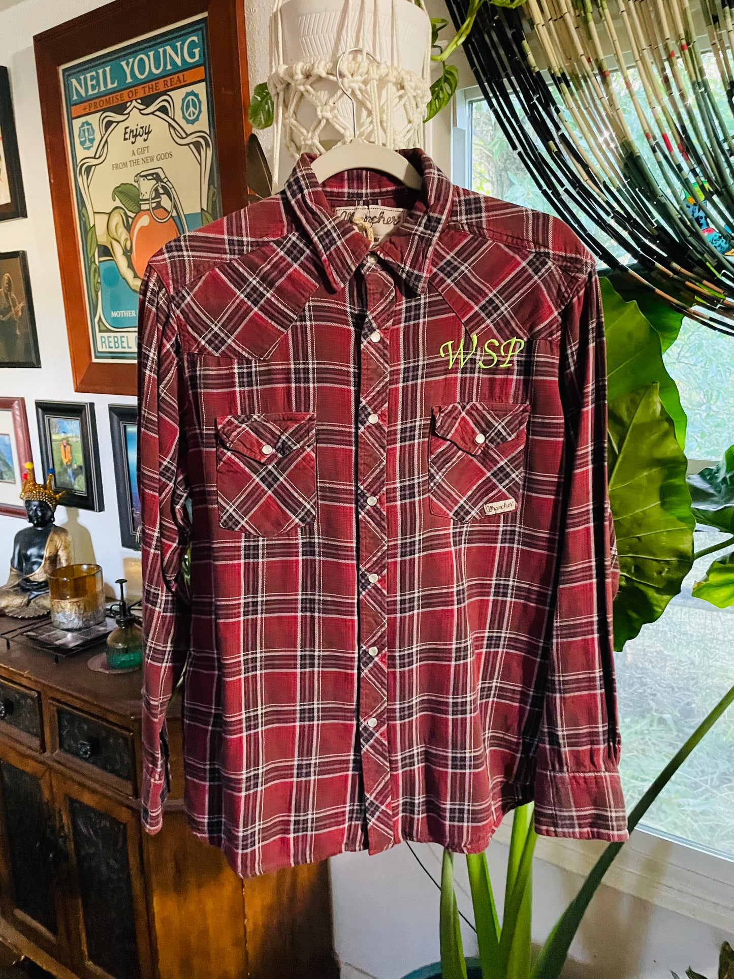 WSP Moon time Vintage Flannel Large