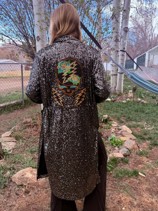 Rose and Bolts Sequin Duster Medium
