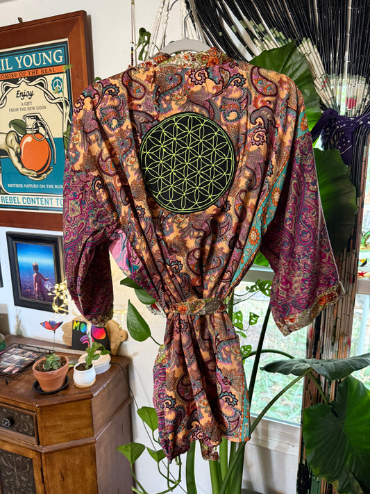 Flower of Life Shorty Kimono