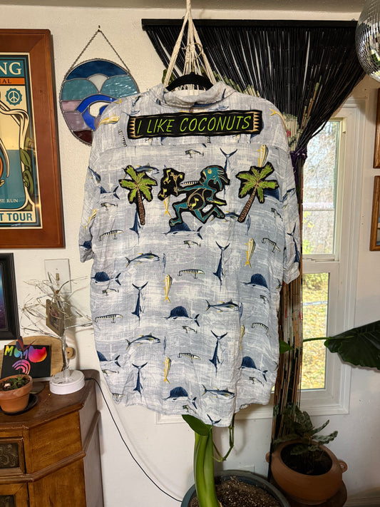 Coconuts Panic Hawaiian Shirt Men’s XXL