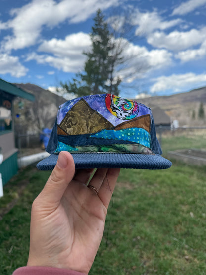 Patchwork Mountain Corduroy Hat