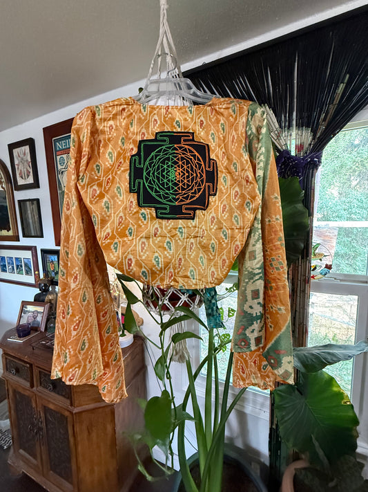 Yantra Bell Sleeve Tie Top
