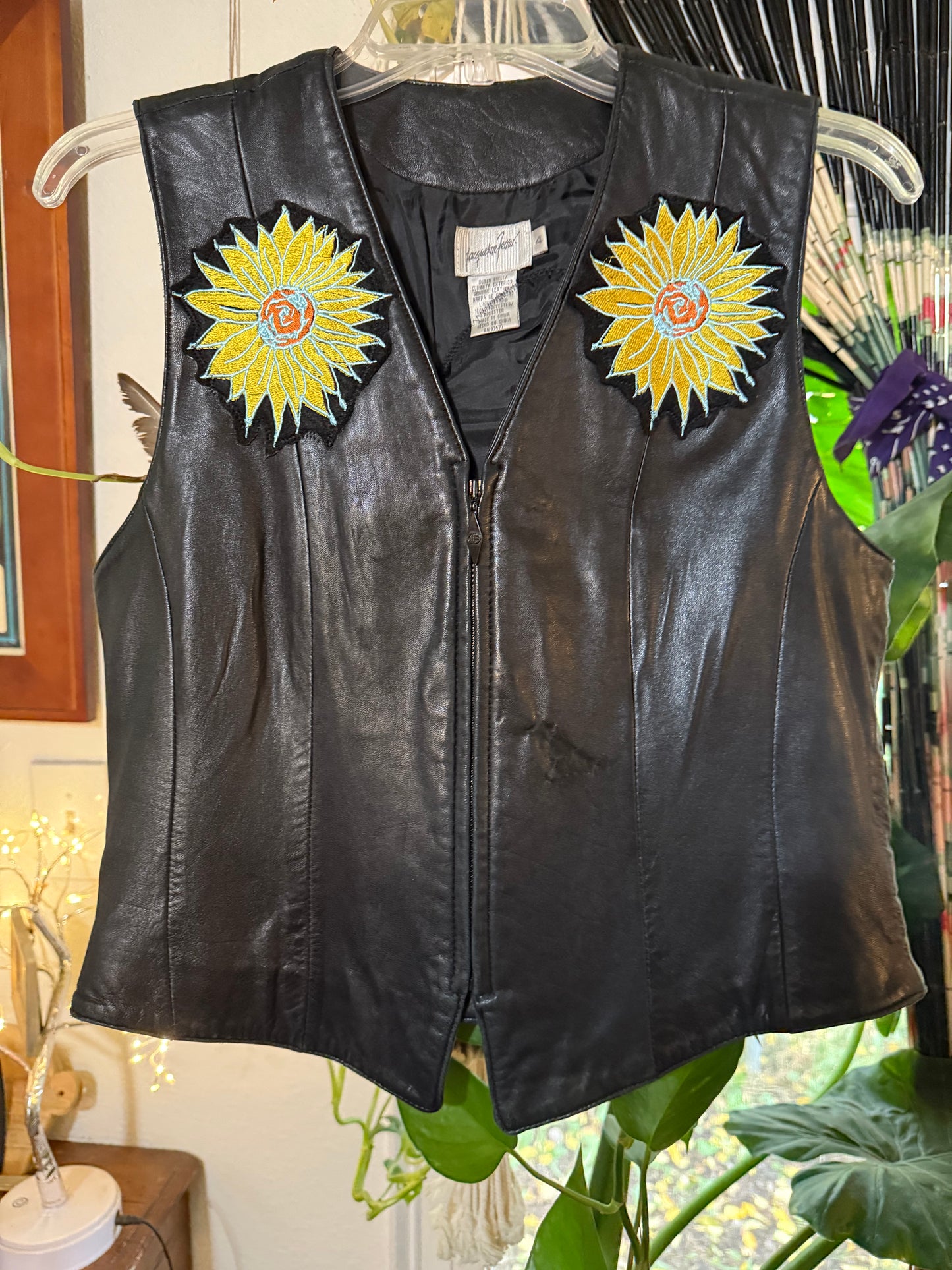 Panic Sparrow Leather Vest Women’s Size 4