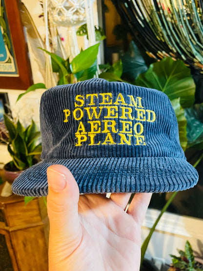 Steam Powered Aereo Plane Embroidered 5 Panel Hat