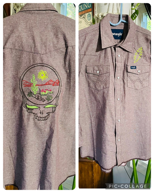 Kid’s Large Wrangler Stealie Pearl Snap Shirt