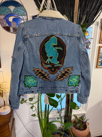 Levi’s Sherpa-Lined Denim Panic/Dead Jacket Women’s Small