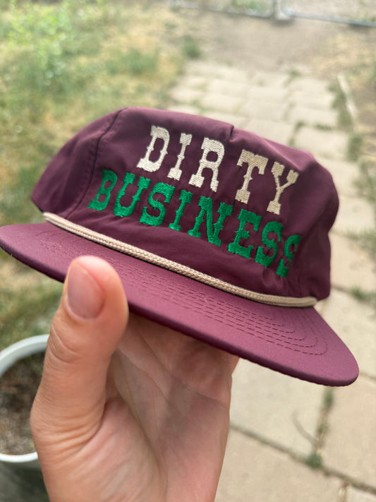 Dirty Business Embroidered Hat