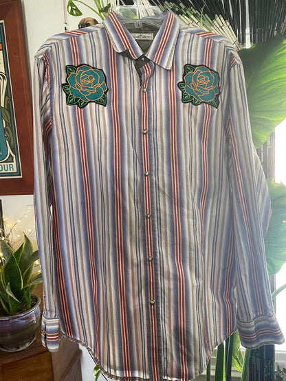 Panic Pearl Snap Shirt Men’s XL