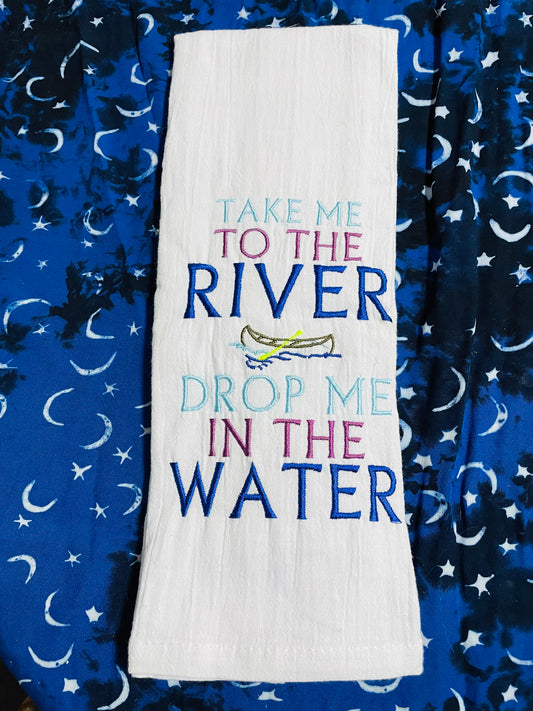 Talking Heads Take Me To The River Tea Towel