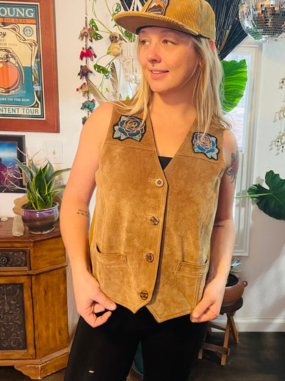 Stealie Panic Suede Vest Women’s Large