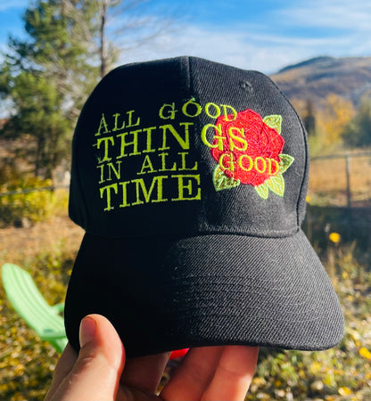 Run for the Roses Embroidered Hat