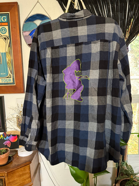 XXL Men’s Embrodiered Mikey Flannel