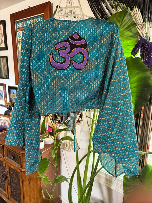 OM Bell Sleeve Tie Top