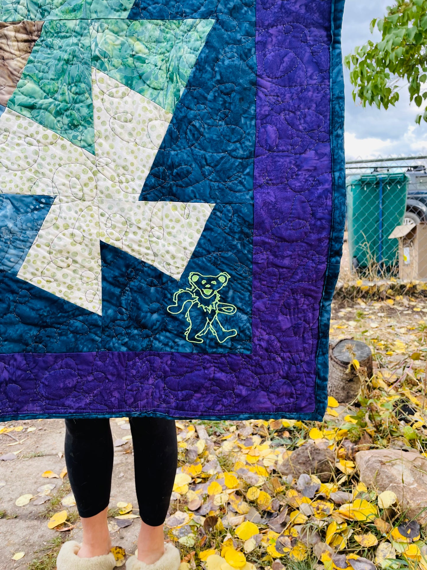 Handmade Grateful Dead Baby Quilt