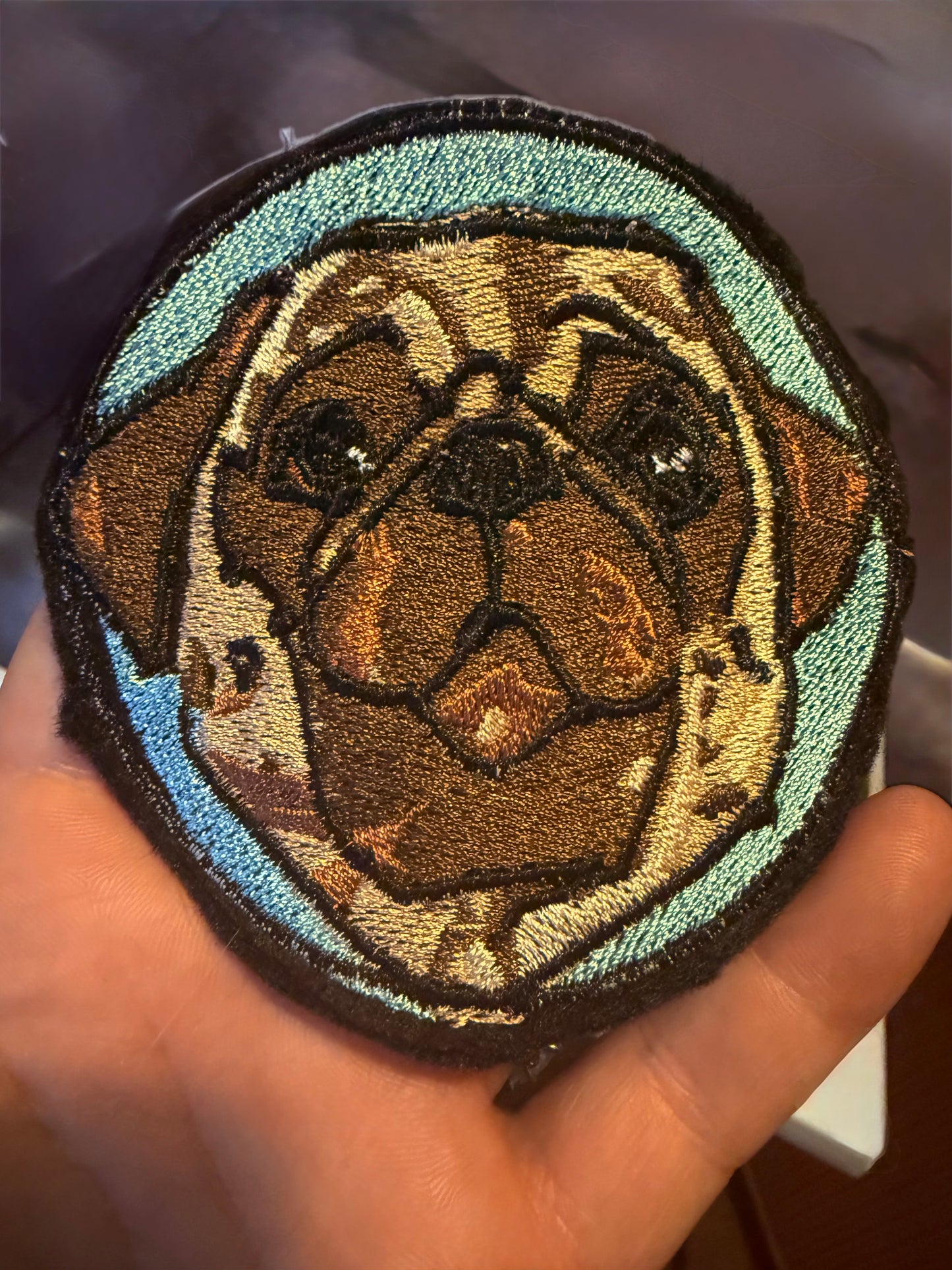 ‘Jerry’ Pug Patch 3.5 inches