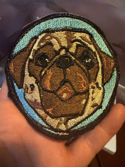 ‘Jerry’ Pug Patch 3.5 inches