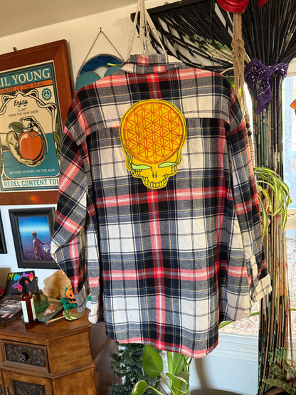 Flower of Life Stealie Flannel Women’s XL/XXL
