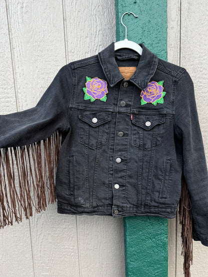 Widespread Panic/Stealie Levi’s Denim Fringe Jacket Small