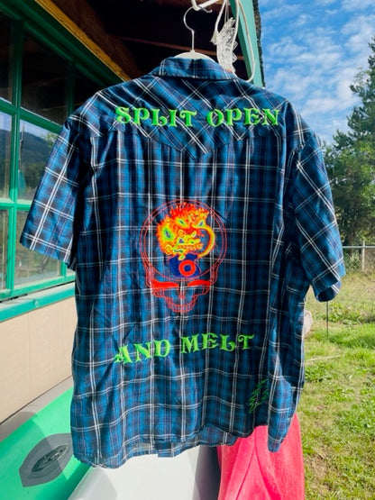 Embroidered Phish/Grateful Dead Wrangler Button Up Size Men's 3XL