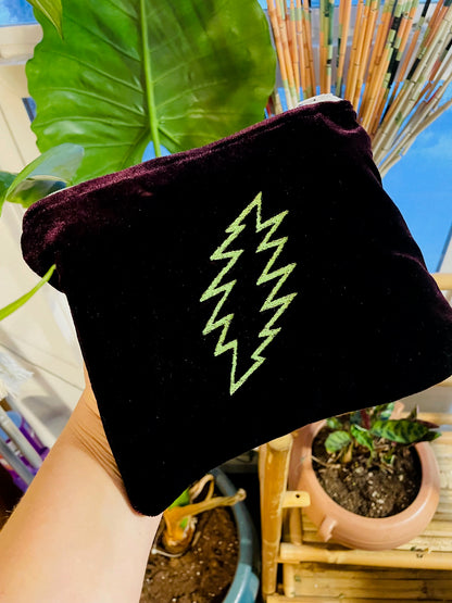 Velvet Grateful Dead Zip Pouch