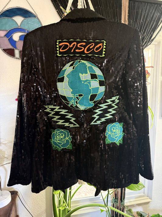 Disco Mikey Sequin Blazer XS