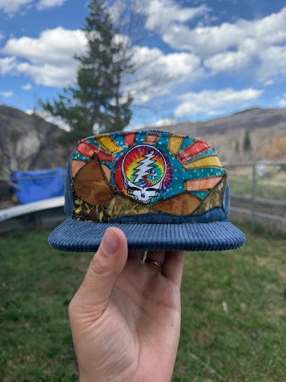 Patchwork Mountain Corduroy Hat